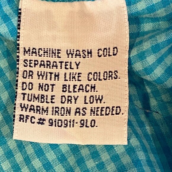 Bobbie Brooks Gingham Embroidered Flamingo Button Down Top 18W/20W #192J - Picture 8 of 8